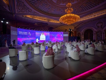 جانب من القمة العالمية للذكاء الاصطناعي والتي أقيمت في العاصمة الرياض - وكالة الأنباء السعودية
