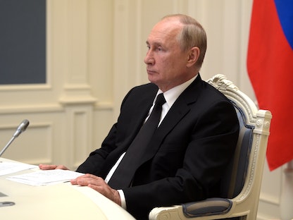  الرئيس الروسي فلاديمير بوتين في الكرملين -  09 سبتمبر 2021 - via REUTERS