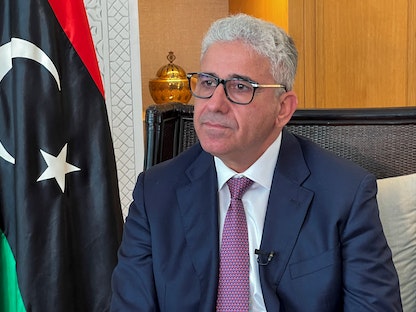 رئيس الوزراء الليبي المعين من البرلمان فتحي باشاغا، خلال مقابلة مع وكالة رويترز في تونس العاصمة. 30 مارس آذار 2022. - REUTERS