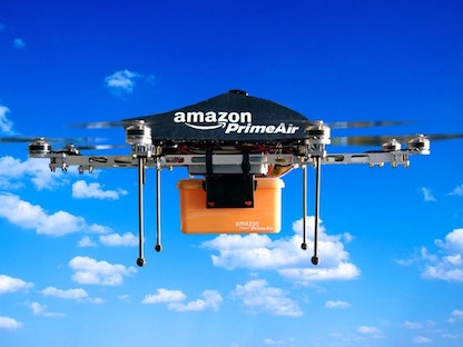 أمازون تطلق خدمتها للتوصيل بالدرونز - Amazon