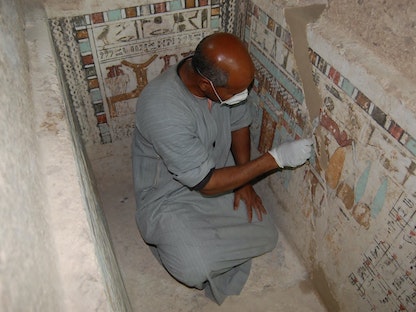 جانب من مقبرة ميرو في الأقصر بمصر، 9 فبراير 2023 - via REUTERS