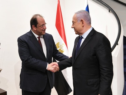 رئيس الوزراء الإسرائيلي بنيامين نتنياهو يستقبل رئيس المخابرات العامة المصري اللواء عباس كامل في القدس - 30 مايو 2021 - twitter@Israelipm_ar
