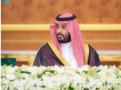 ولي العهد السعودي الأمير محمد بن سلمان خلال جلسة لمجلس الوزراء. 2 أبريل 2024 - twitter/spagov