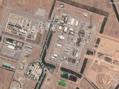 صورة بالقمر الصناعي لشركة Maxar Technologies تُظهر منشأة آراك النووية في إيران. 14 يونيو 2025 - Reuters