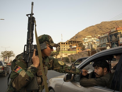 نقاط تفتيش للجيش الأفغاني في العاصمة كابول بالتزامن مع هجمات لحركة طالبان - 27 سبتمبر 2019 - Getty Images