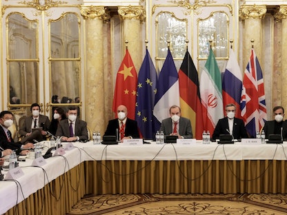 جانب من محادثات فيينا حول الاتفاق النووي الإيراني- 17 ديسمبر 2021 - REUTERS