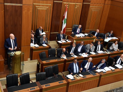 جلسة للبرلمان اللبناني خلال نقاش الموازنة. 16 سبتمبر 2022. - via REUTERS
