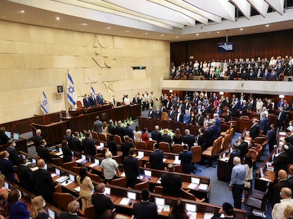 جانب من جلسة للكنيست الإسرائيلي في القدس -7 يوليو 2021 - REUTERS