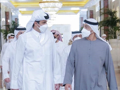 محمد بن زايد يستقبل قادة ورؤساء للتعزية بوفاة الشيخ خليفة