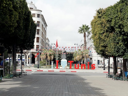 شارع الحبيب بورقيبة في وسط العاصمة تونس- 22 مارس 2020  - REUTERS