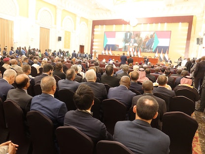 جانب من حفل التوقيع على الاتفاق الإطاري بالخرطوم. 5 ديمسبر 2022 - REUTERS