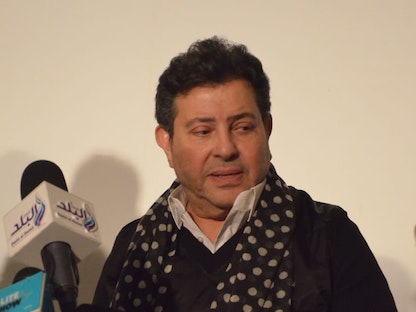 نقيب الموسيقيين المصريين هاني شاكر خلال مؤتمر بالقاهرة، مصر -  23 نوفمبر 2021 