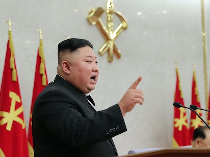 زعيم كوريا الشمالية كيم جونغ أون - 8 فبراير 2021 - AFP