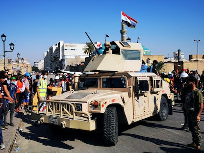 عربة للجيش العراقي في العاصمة بغداد - 6 نوفمبر  2019 - REUTERS