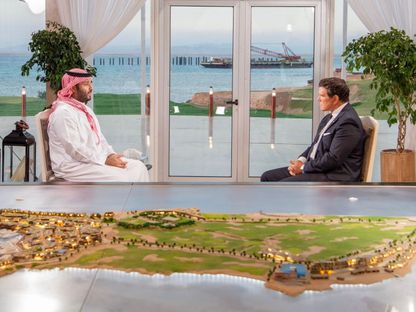ولي العهد السعودي الأمير محمد بن سلمان خلال مقابلة مع مذيع فوكس نيوز بريت باير - twitter/spagov