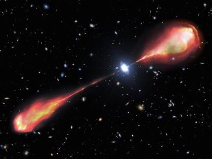 علماء فلك يكتشفون أضخم "نفاث راديوي" في الكون المبكر - The Astrophysical Journal Letters