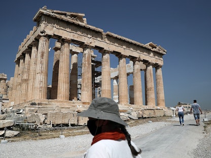 الموقع الأثري للأكروبوليس في العاصمة اليونانية أثينا. 15 مايو 2020 - REUTERS