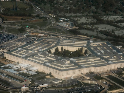 مقر وزارة الدفاع الأميركية (البنتاغون) في العاصمة واشنطن، 23 أبريل 2015 - AFP