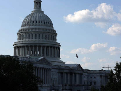 منظر عام لمبنى الكونجرس الأميركي. - AFP
