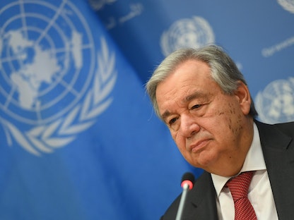 الأمين العام للأمم المتحدة أنطونيو غوتيريش - AFP