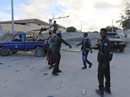 جنود الجيش الصومالي في منطقة كاران بالعاصمة الصومالية مقديشيو -  5 مايو 2021 - REUTERS