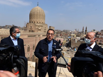 رئيس الوزراء المصري مصطفى مدبولي في تصريح تلفزيوني عقب جولة بمنطقة القاهرة التاريخية - 13 مارس 2021