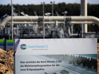 منشأة نورد ستريم 2 لإيصال الغاز الروسي إلى ألمانيا. - REUTERS