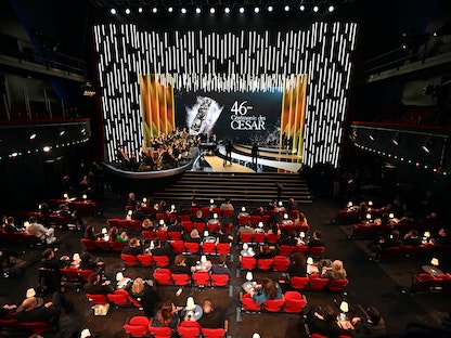 حفل توزيع جوائز سيزار 46 في باريس خلال جائحة كورونا - REUTERS