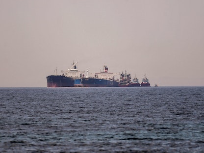 ناقلة النفط التي تحتجزها اليونان قبالة شواطئها- في 29 مايو 2022 - AFP