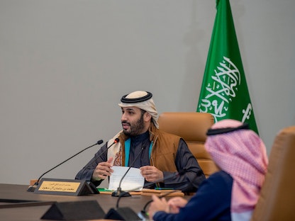 ولي العهد السعودي الأمير محمد بن سلمان يعلن استراتيجية صندوق الاستثمارات العامة خلال 5 سنوات - 24 يناير 2021 - twitter/spagov