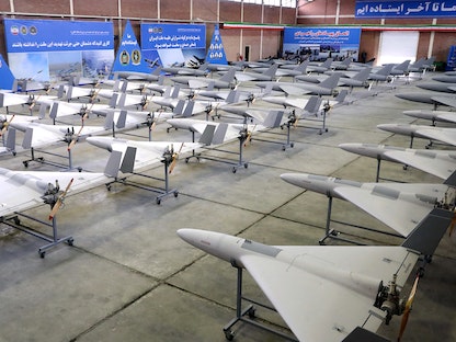 طائرات مسيرة في موقع غير معلوم في إيران. 20 أبريل 2023 - REUTERS