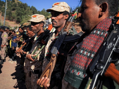 عناصر من أفراد القوات الخاصة في إقليم أمهرة الإثيوبي. 25 يناير 2022 - REUTERS