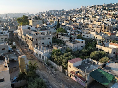 مشهد عام لمدينة جنين بالضفة الغربية المحتلة بعد انسحاب الجيش الإسرائيلي. 5 يوليو 2023 - REUTERS