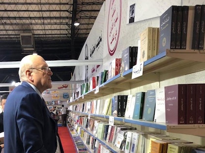 رئيس حكومة تصريف الأعمال في لبنان نجيب ميقاتي يزور معرض بيروت العربي الدولي للكتاب في دورته الـ64، 3 ديسمبر 2022 - twitter@Najib_Mikati