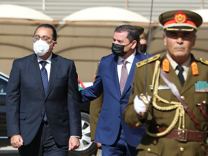 رئيس الحكومة المصرية مصطفى مدبولي في العاصمة الليبية طرابلس  - REUTERS 