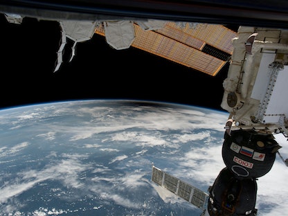 مشهد لمحطة الفضاء الدولية من الفضاء الخارجي. - REUTERS