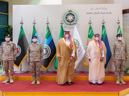 نائب وزير الدفاع السعودي الأمير خالد بن سلمان خلال زيارته لرئاسة هيئة الأركان العامة في وزارة الدفاع بالرياض - 5 أغسطس 2021 - @kbsalsaud