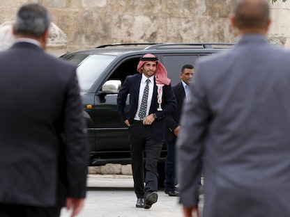 الأمير حمزة بن الحسين في العاصمة الأردنية عمّان- 9 سبتمبر 2015 - REUTERS