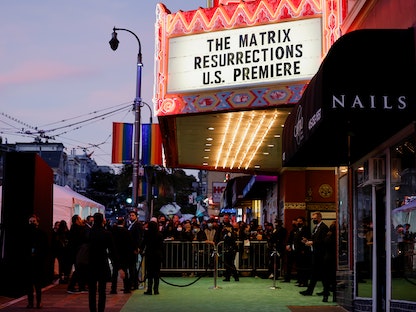 العرض الأول لفيلم The Matrix Resurrections في سان فرانسيسكو بولاية كاليفورنيا الأميركية - 18 ديسمبر 2021 - REUTERS