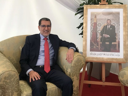 رئيس الوزراء المغربي سعد الدين العثماني خلال مقابلة مع وكالة "رويترز" في الرباط - REUTERS