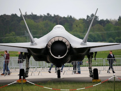 طائرة من طراز F-35 في معرض جوي بالعاصمة الألمانية برلين. 25 أبريل 2018 - REUTERS