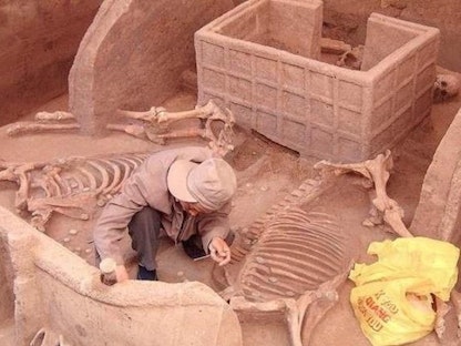 جانب من الأثار المكتشفة في الصين - شينخوا