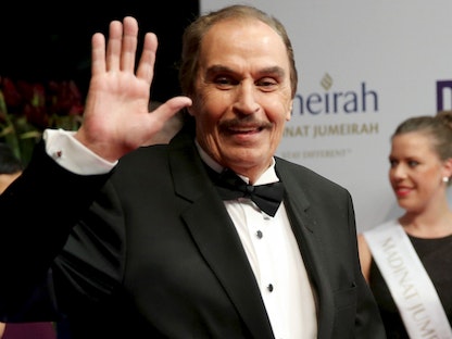 الفنان المصري الراحل عزت العلايلي في مهرجان دبي السينمائي رقم 12، الإمارات المتحدة - REUTERS