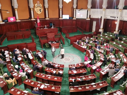 جلسة سابقة من داخل البرلمان التونسي - REUTERS