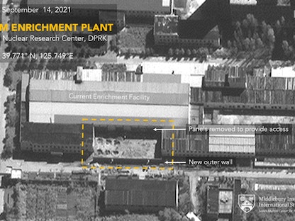 صورة تُظهر عمليات التوسع في مصنع لتخصيب اليورانيوم بمركز يونجبيون. معهد ميدلبري للدراسات الدولية في مونتيري - armscontrolwonk.com