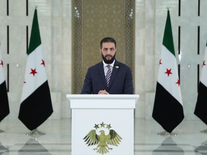الرئيس السوري أحمد الشرع في كلمة عن أحداث العنف في السويداء والقصف الإسرائيلي لدمشق. 17 يوليو 2025 - الرئاسة السورية