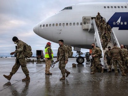 قوات أميركية بعد مغادرتها أفغانستان - 10 ديسمبر 2020 - AFP