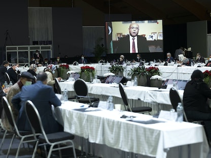 جلسات الحوار السياسي الليبي في جنيف للتصويت على مرشحي المجلس الرئاسي ورئاسة الحكومة- 3 فبراير 2021 - UN Photo