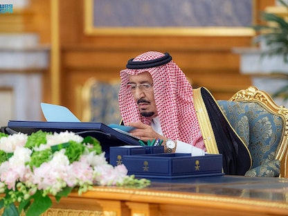 الملك سلمان بن عبد العزيز خلال جلسة مجلس الوزراء الأخيرة - 28 يونيو 2022 - spa.gov.sa