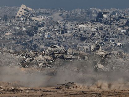 مبان مدمرة جراء الحرب الإسرائيلية على قطاع غزة. 6 يوليو 2025 - Reuters